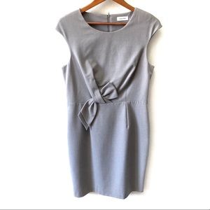 Calvin Klein gray sleeveless sheath dress